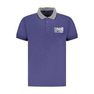 Cavalli Class Blu Cotton Men Men's Polo